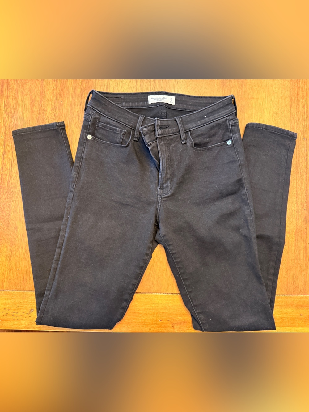 Abercrombie & Fitch Black Skinny Stretch Jeans